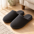 Charcoal Ribbed Mules